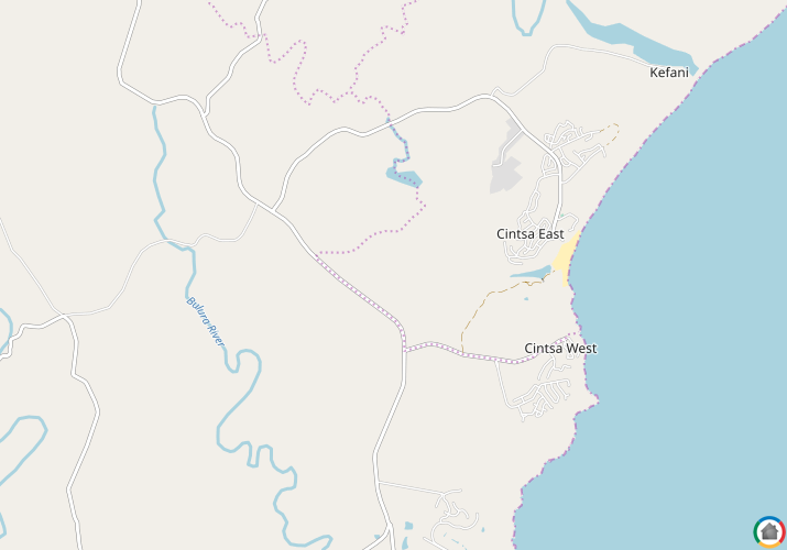 Map location of Cintsa River Golfing Estate